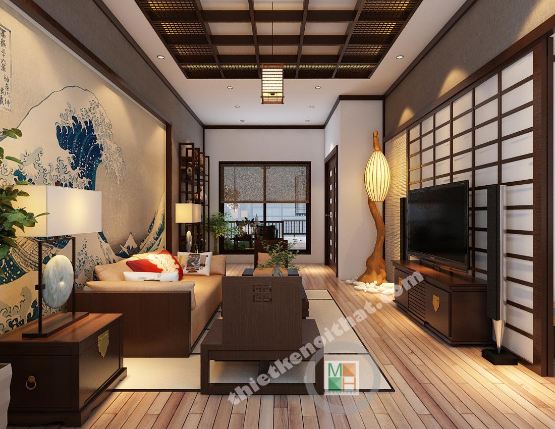 Những phong cách thiết kế nội thất chung cư nhìn đơn giản mà sang trọng Phong cách Nhật Bản